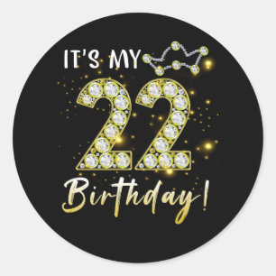22歳It_sマイ誕生日22th誕生日ディアモン ラウンドシール