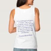 22番目の廃止：オバマ2016シャツ Tシャツ (裏面)