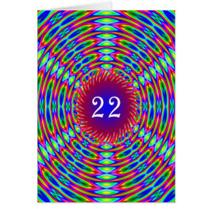 22番目の誕生日抽象芸術トリップ(幻覚体験)のような渦巻き