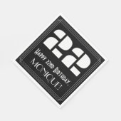 22番目の誕生日:インスパイアアールデコ検索"22" +名前 スタンダードランチョンナプキン (角)