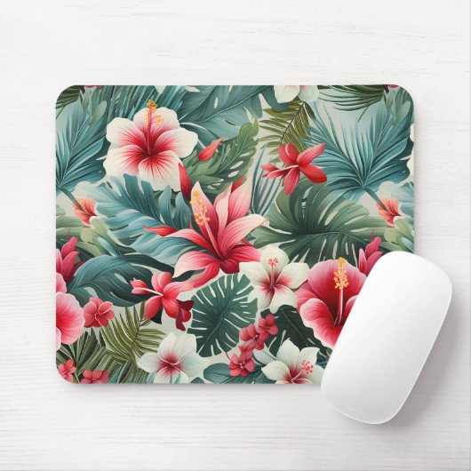 #22花柄 マウスパッド (マウス)