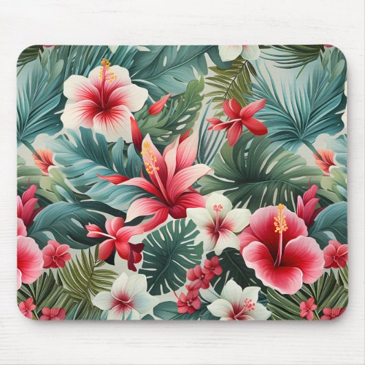 #22花柄 マウスパッド (正面)