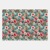 #22花柄 ラッピングペーパーシート (正面3)