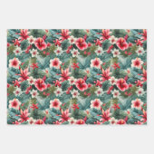 #22花柄 ラッピングペーパーシート (正面2)