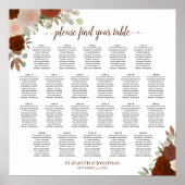 22表秋フローラシック結婚シーティングチャート ポスター (正面)