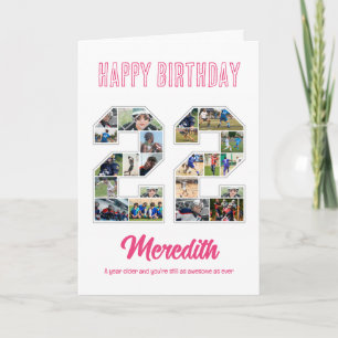 22誕生日記念日22写真集 カード