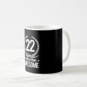 22誕生日(22歳素晴らし) コーヒーマグカップ (正面右)