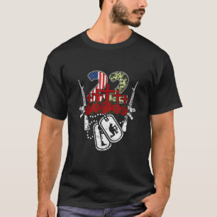 22退役軍人精神衛生PTSD自殺予防 Tシャツ