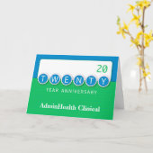 220周年従業員記念日 カード (黄色い花)