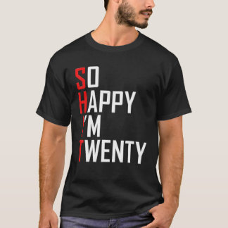 220歳20歳でおもしろいすね Tシャツ