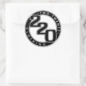 220衣類ロゴ ラウンドシール (バッグ)