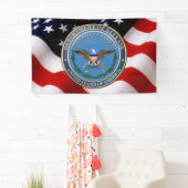 [220]米国紋章[ (DOD)3D]国防省 横断幕 (インサイチュ)