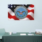 [220]米国紋章[ (DOD)3D]国防省 横断幕 (トレードショー)