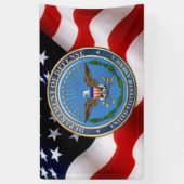 [220]米国紋章[ (DOD)3D]国防省 横断幕 (縦)