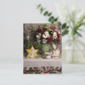 2218フローラスチルライフクリスマス シーズンポストカード (スタンド正面)