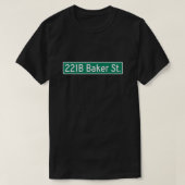 221Bベーカー通り標識 Tシャツ (デザイン正面)