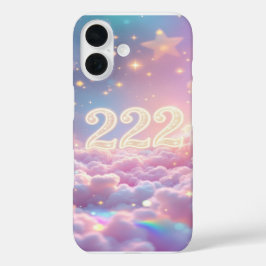 222天使の番号表示 – 残高と調和 iPhone 16ケース