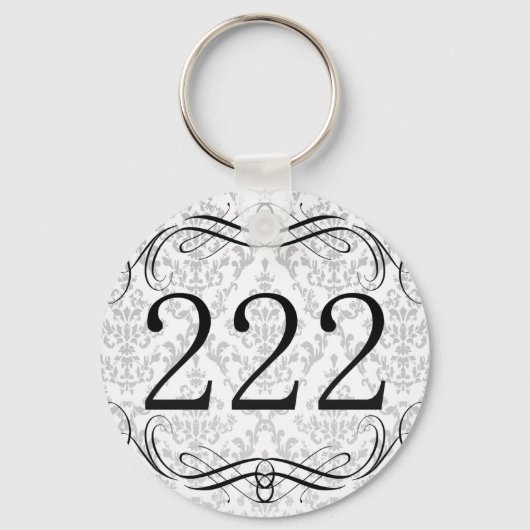 222市外局番 キーホルダー (正面)