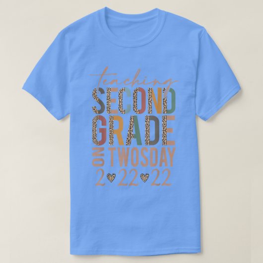 222222教えレオパード茶の22日の第2級 Tシャツ (デザイン正面)