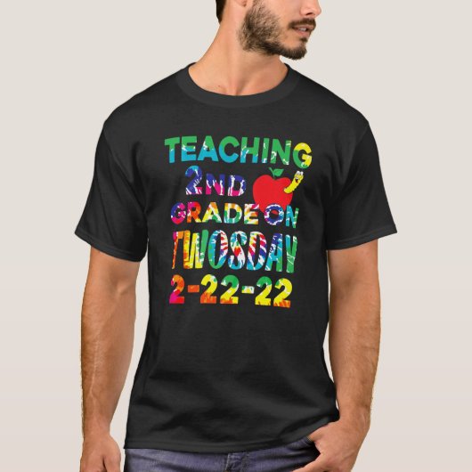 222222教え年Math Tiの学校2年生 Tシャツ (正面)