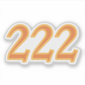 222 エンジェルナンバー アライメント シール (正面)