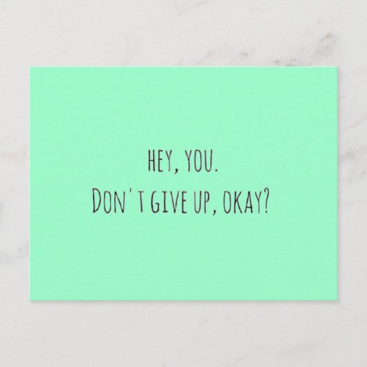 222 諦めないで、ね エンカレッジ モチベ ポストカード (正面)