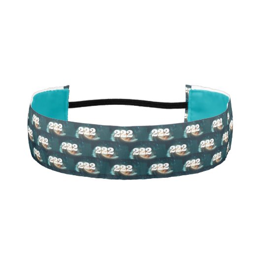 222 Alignment Angel Numbers銀河系 アスレチックヘッドバンド (正面)