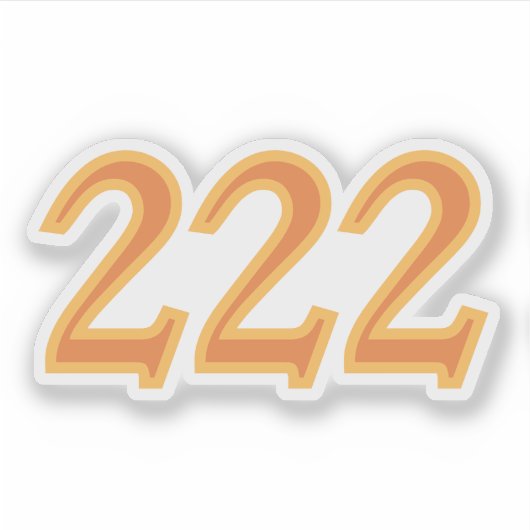 222 Angel Number Alignment シール (正面)