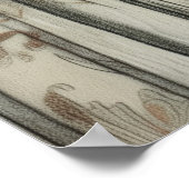 223.女性と渡り鳥 ポスター (角)