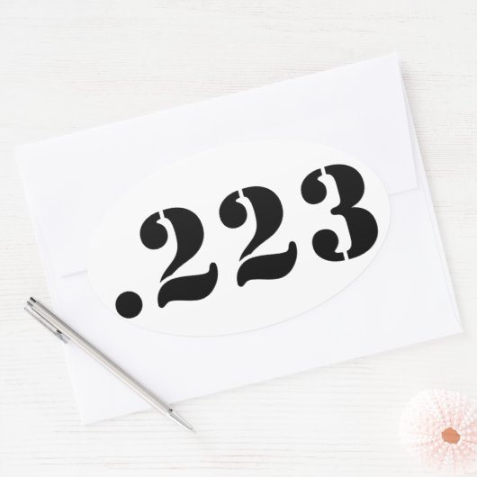 .223 楕円形シール (封筒)