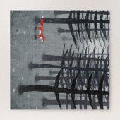 224.キツネと森 ジグソーパズル (横)