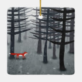 224.キツネと森 セラミックオーナメント (裏面)