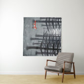 224.キツネと森 タペストリー (インサイチュ(横))