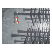 224.キツネと森 テーブルクロス (正面(横))