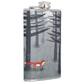 224.キツネと森 フラスク (右)