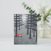 224.キツネと森 ポストカード (スタンド正面)