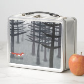 224.キツネと森 メタルランチボックス (インサイチュ)