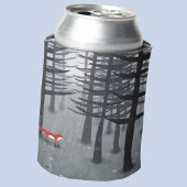 224.キツネと森 缶クーラー