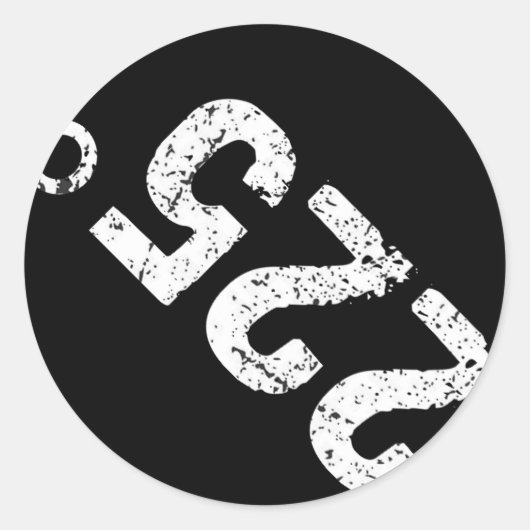 225度Bbqグおもしろいリング喫煙動揺して ラウンドシール (正面)