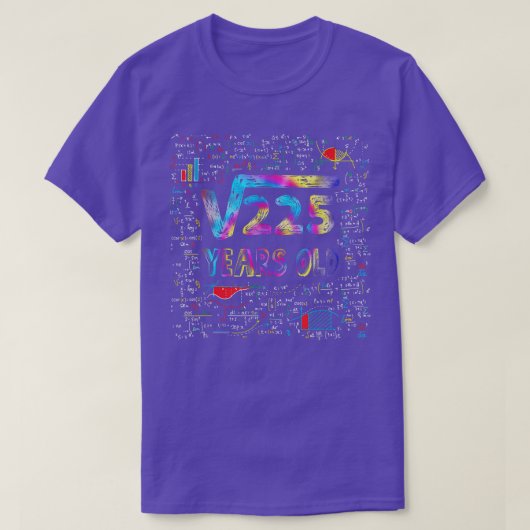 225 15誕生日15歳の平方根 Tシャツ (デザイン正面)