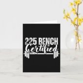 225 Lbs Bench Certified  カード (黄色い花)