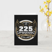 225 Pound Bench Press Club For Powerlifter Weightl カード (黄色い花)
