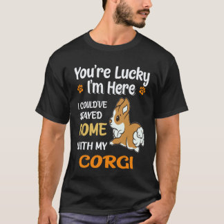 22 あなたはラッキーコーギー Tシャツ