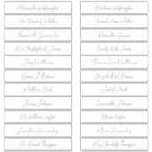 22 ウェディング ゲスト 名前 エレガント 手書き スクリプト シール (正面)