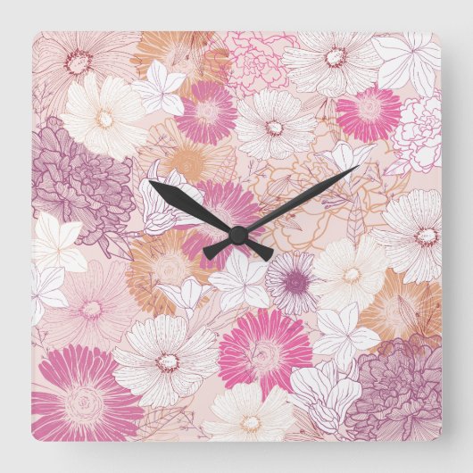 22 スクエア壁時計 (正面)