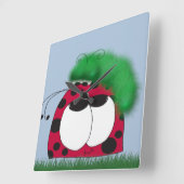 22.珍しい友人 スクエア壁時計 (傾斜)