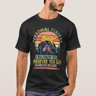 22 私のストーカー あなたをフォローします ヴィンテージ -ダック Tシャツ