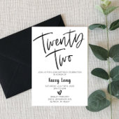 22 22誕生日招待状 招待状