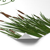 22.5インチx7.5インチパーソナライズされたカタイル/トンボ ポスター (角)