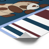 22.5 x7.5インチのバナーリパーソナライズされたルリーグパピー ポスター (角)